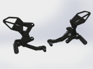 Kawasaki Ninja 400 Adjustable Rear Sets - Vortex Racing - V3 2.0 - Black - `18-`24 Kawasaki Ninja 400 Adjustable Rear Sets - Vortex Racing - V3 2.0 - Black - `18-`24